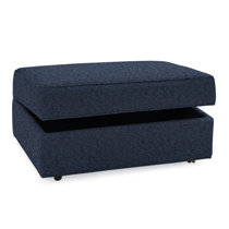 Ottoman with deals wheels and storage